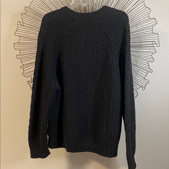 NAADAM V Neck Charcoal Grey Wool & Cashmere Sweater NWT Size XL - Picture 6 of 8